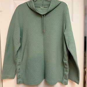 L.L. Bean Women's SoftLight Quilted Top, Funnelneck Pullover